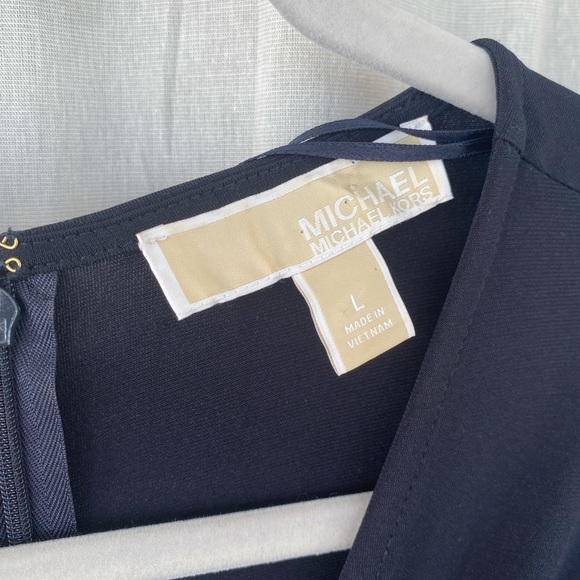 Michael Michael Kors Maxi Dress Size Large Navy Blue, customized - Picture 4 of 4